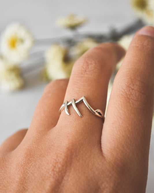 Anillo Montaña Plata 925 Tailandesa