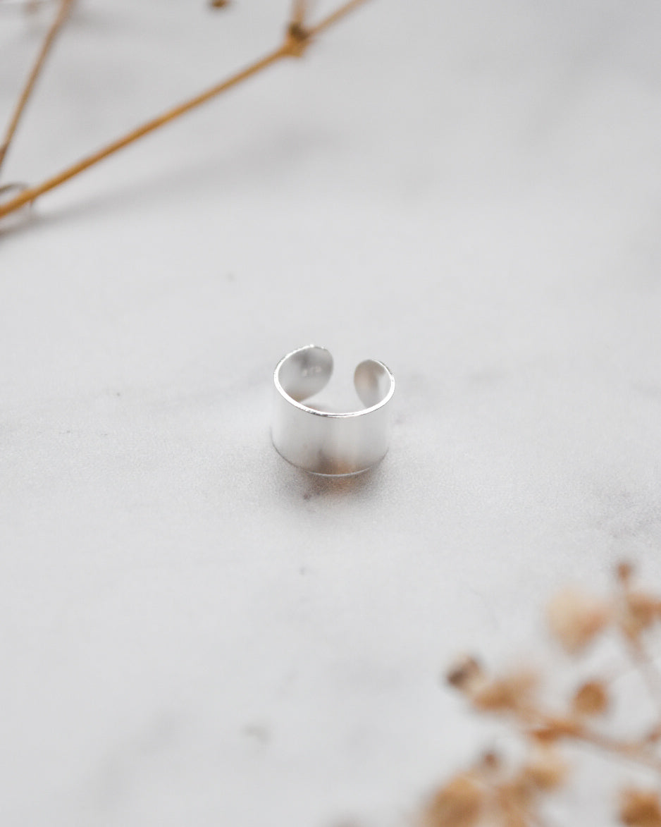 Ear Cuff Banda Lisa en Plata 925