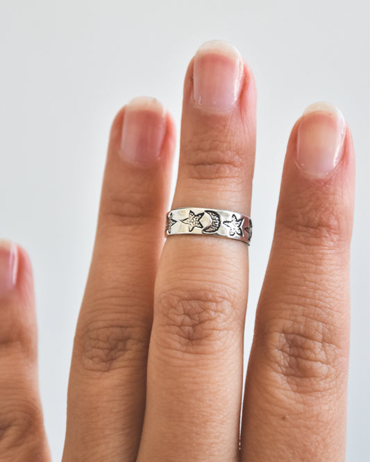 Midi Lunas y Estrellas Plata 925