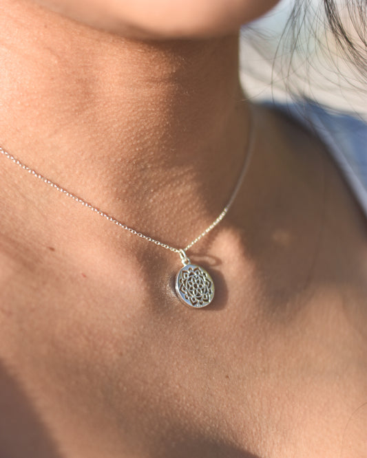 Collar Mandala de Plata 925