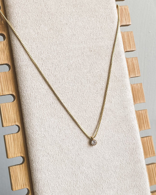 Collar "Punto de Luz" – Ajustable en Baño de Oro