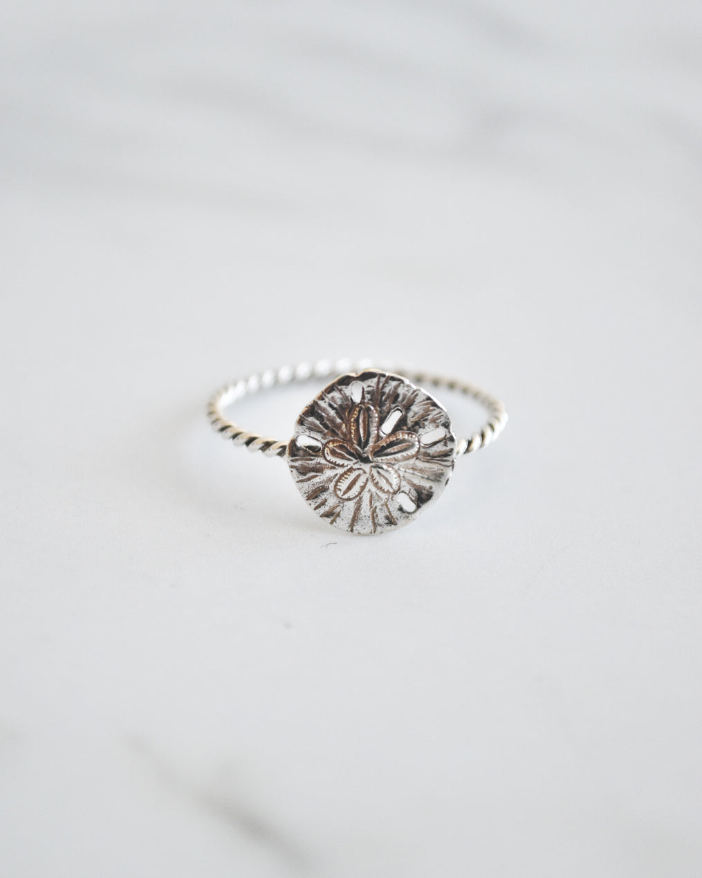 Anillo Dólar de Mar Plata 925 Entorchado