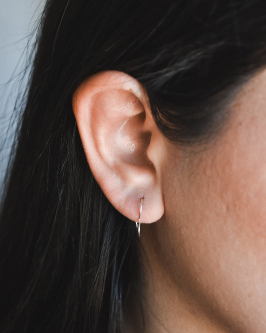 Aros Corazón Plata 925 15 mm