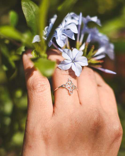 Anillo Nudo de Brujas Plata 925