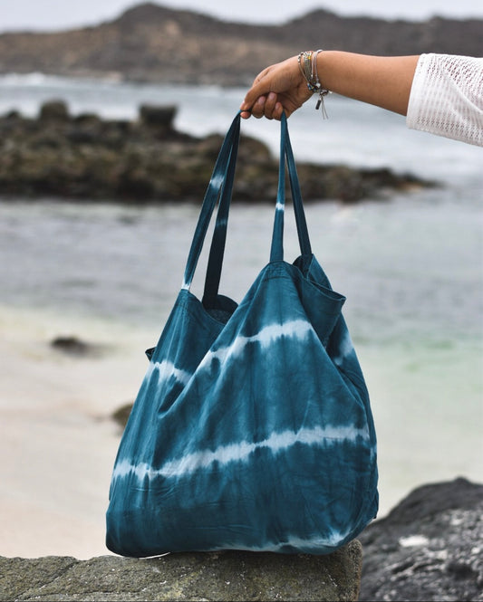 Bolso de Tela Tie Dye Verde Oscuro – Práctico y Ecológico