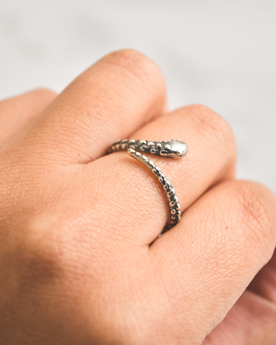 Anillo Serpiente Ancestral – Plata 925 tailandesa