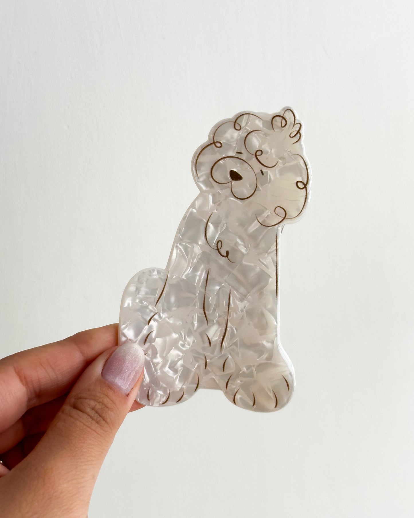 Traba para el pelo diseño perrito poodle