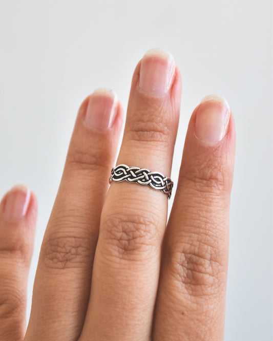 Midi Trenza Celta Plata 925