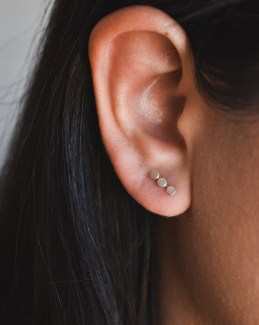 Aros de Plata 925 Tres Puntos