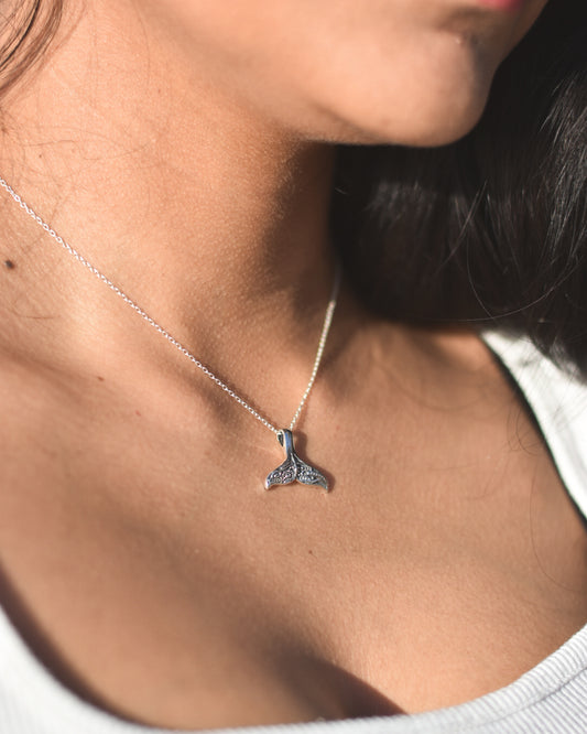 Collar Cola de Ballena en Plata 925