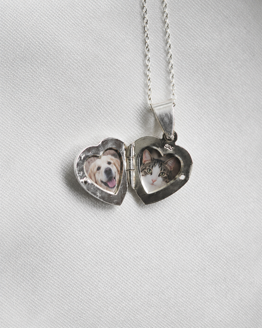 Corazón Silvestre – Mini Relicario de Plata 925