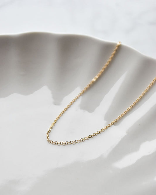 Cadena Bañada en Oro con Eslabones de 1.5mm