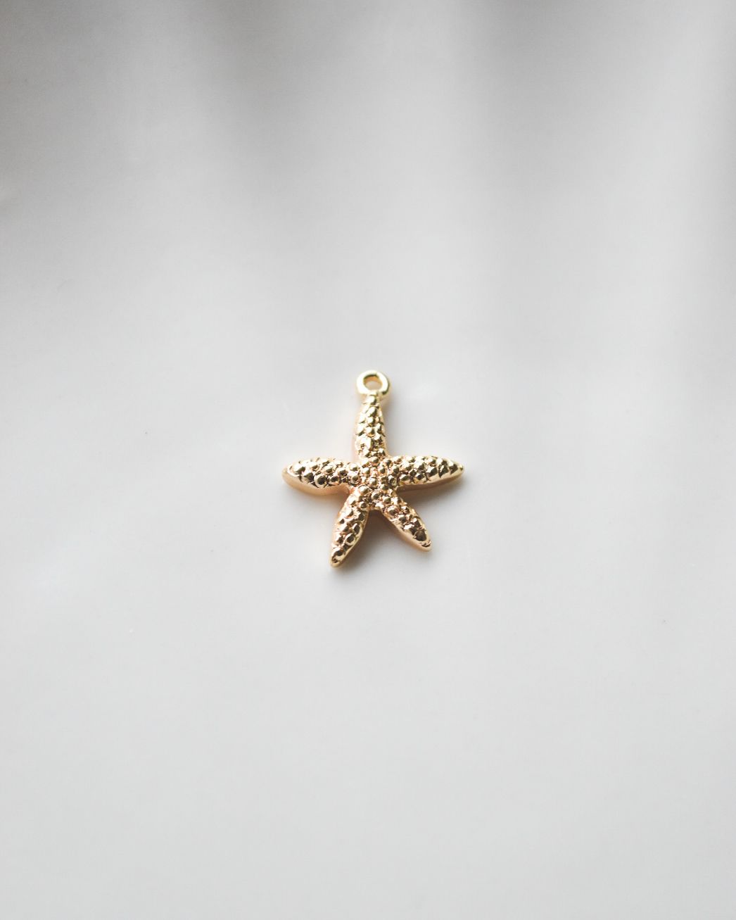 Dije de Estrella de Mar Bañado en Oro