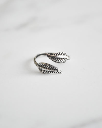 Midi Hojas - Plata 925 Tailandesa