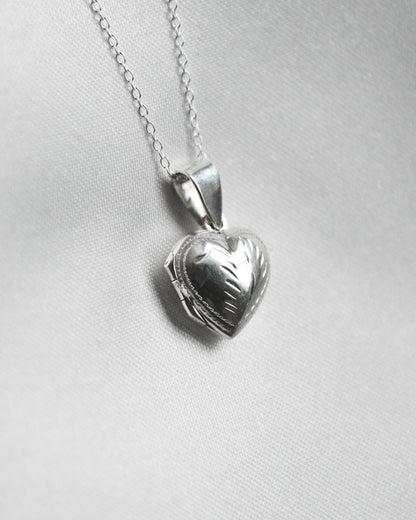 Corazón Silvestre – Mini Relicario de Plata 925