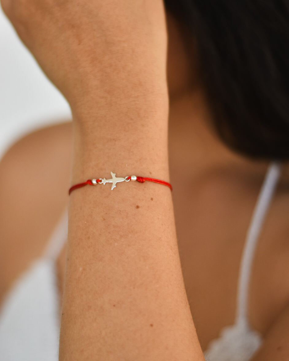 Pulsera Amuleto de Viaje Avión