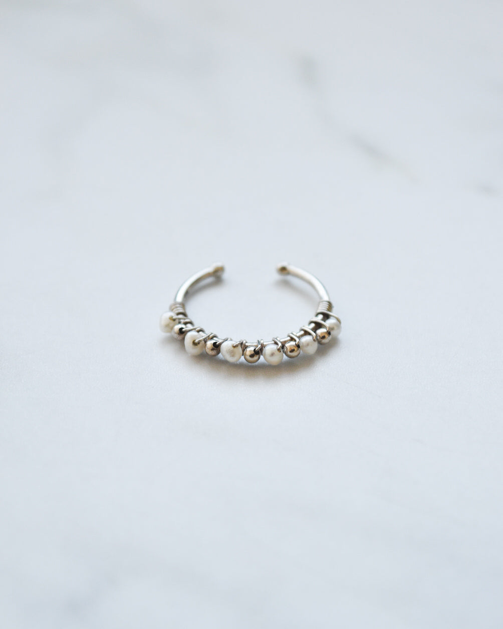 Anillo Perla Marina en Plata 925