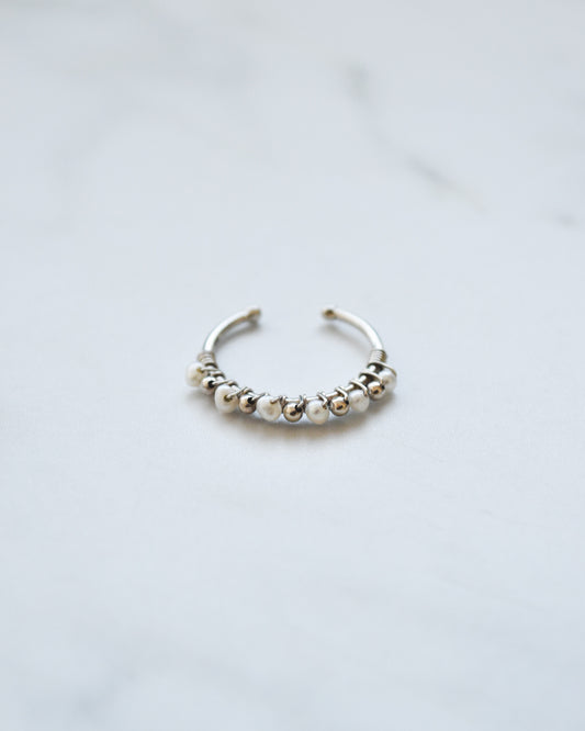 Anillo Perla Marina en Plata 925