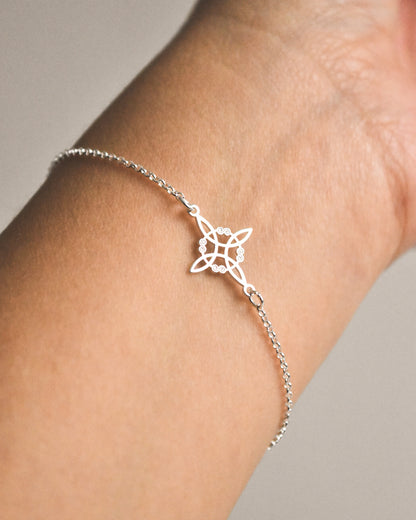 Pulsera Nudo de Bruja Plata 925