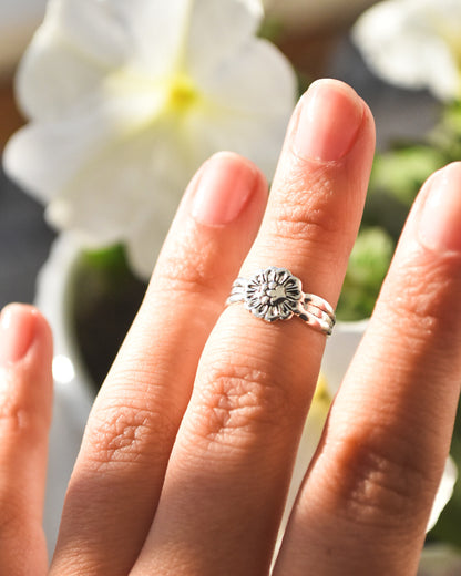 Midi Flor Margarita Plata 925