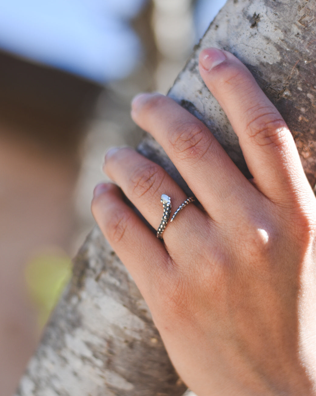 Anillo Serpiente Ancestral – Plata 925 tailandesa