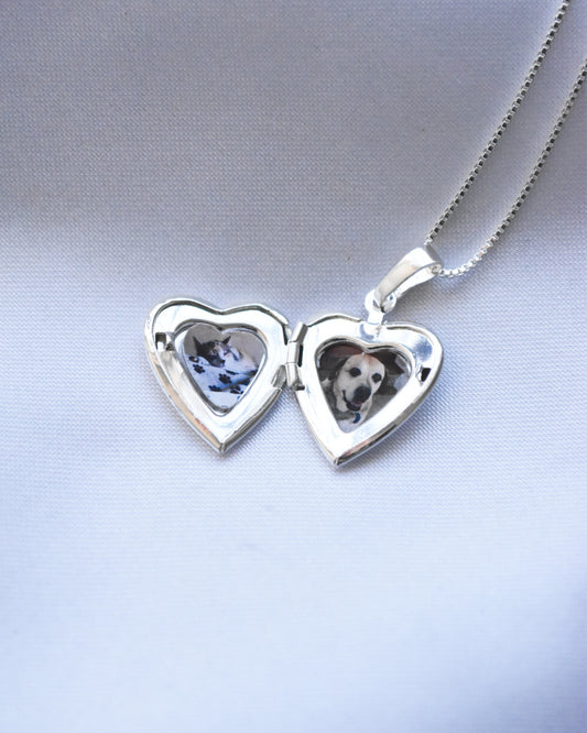 Relicario Corazón Puro en Plata