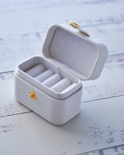 Mini Joyero Blanco - Ideal para Viajes y Regalos