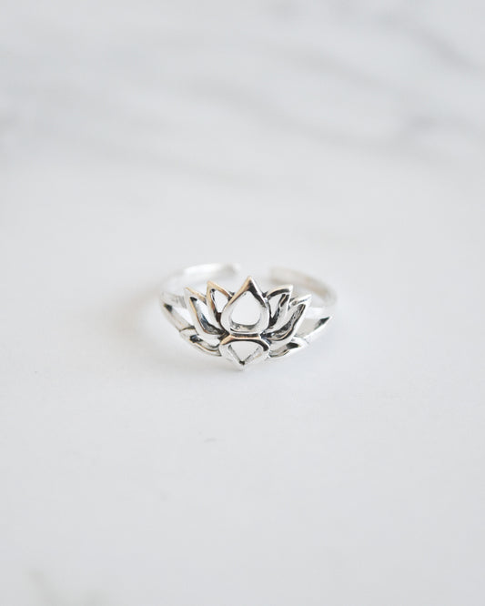 Midi Flor de Loto Plata 925