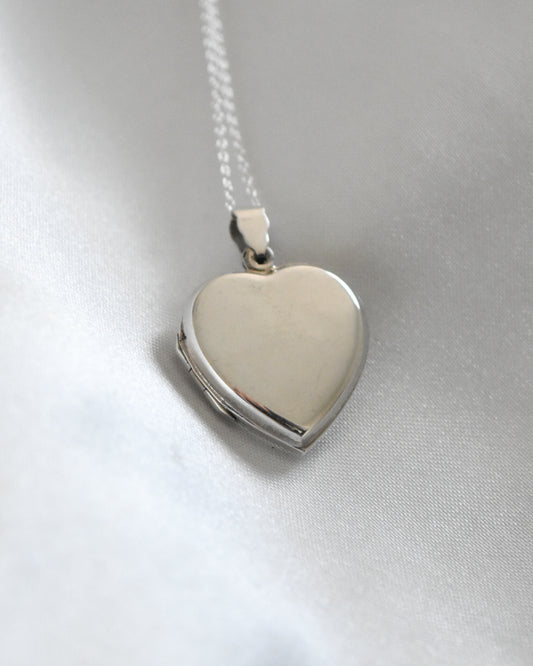 Relicario de corazón “Siempre en mi corazón” en Plata 925