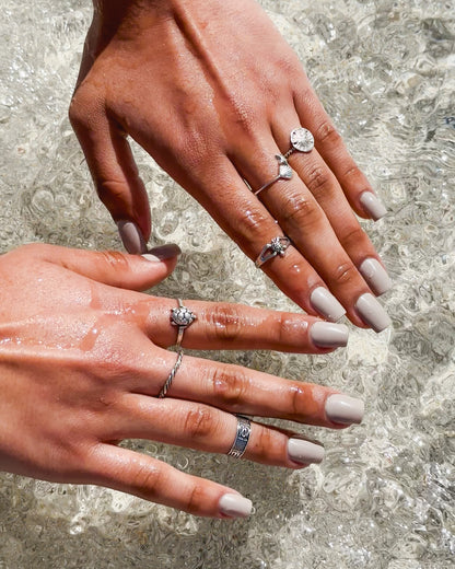 Anillo Dólar de Mar Plata 925 Entorchado