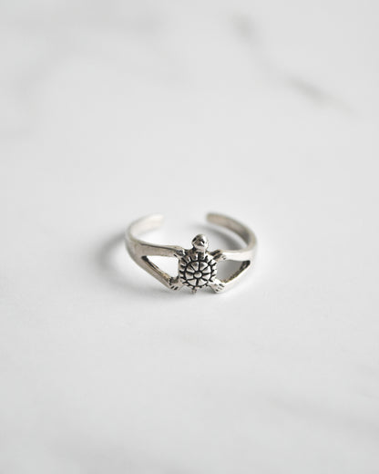 Midi Plata 925 con Diseño de Tortuga