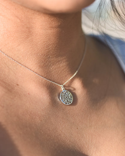 Collar Mandala de Plata 925