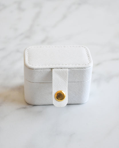 Mini Joyero Blanco - Ideal para Viajes y Regalos