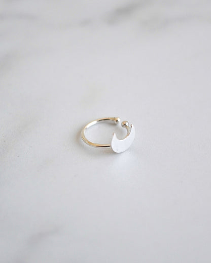 Ear Cuff de Plata con Luna