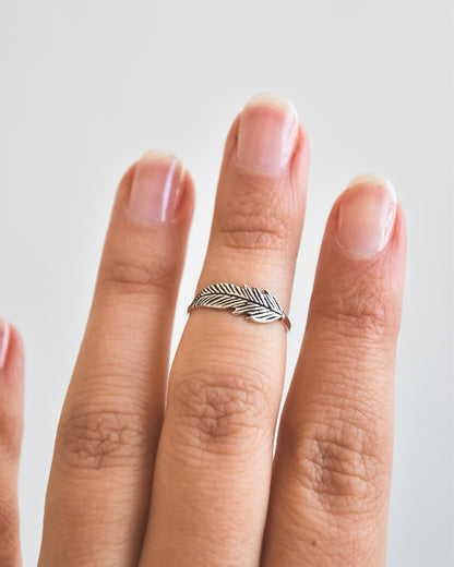 Midi Pluma Plata 925 Tailandesa