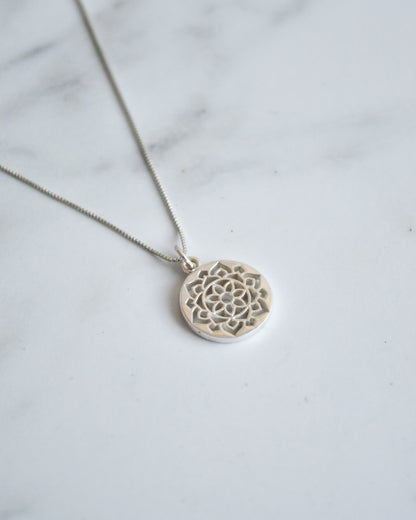 Collar Mandala de Plata 925