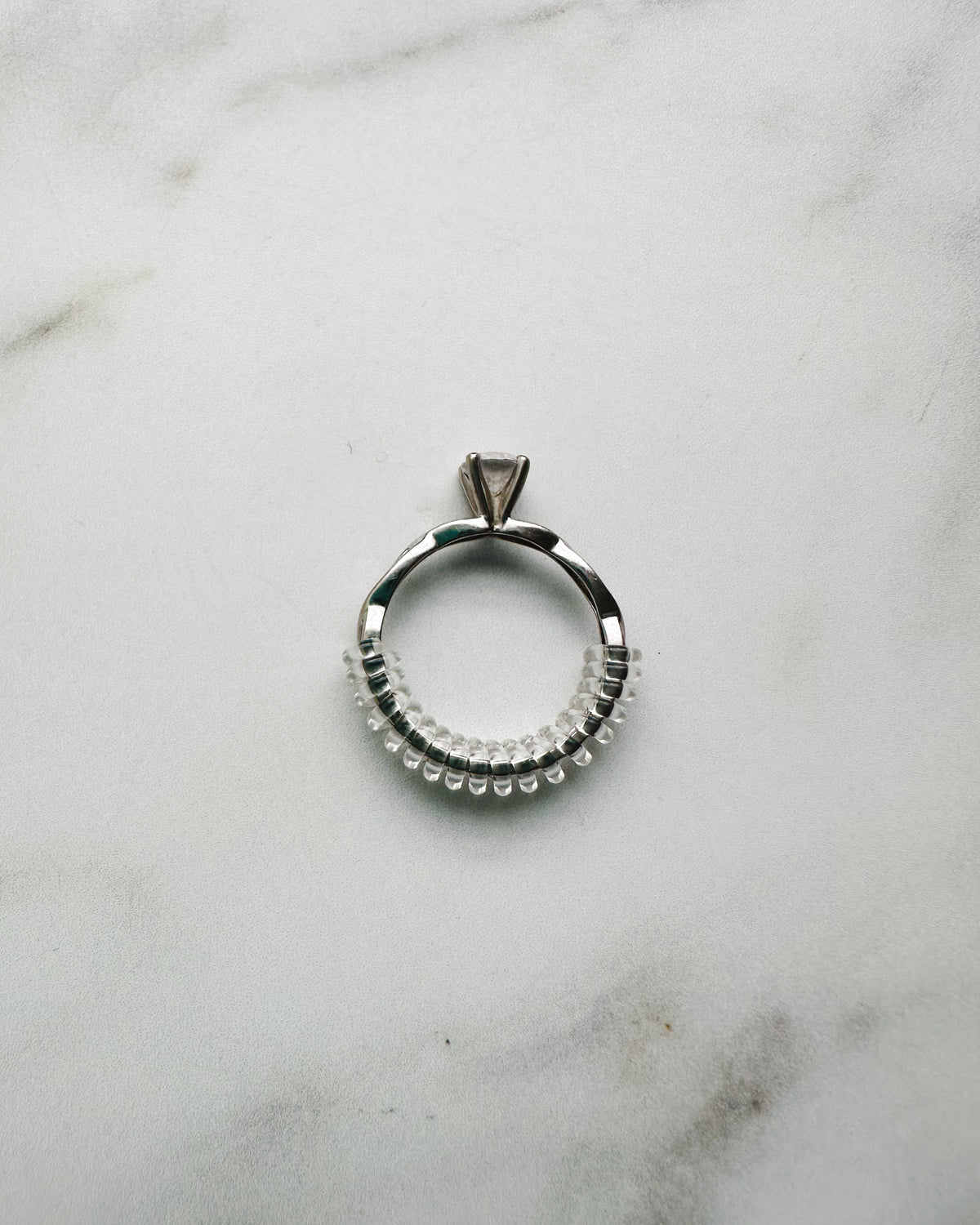 Adaptador de Anillos Transparente en Espiral