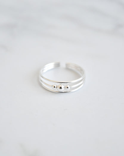 Midi Estilo Bali con Pelotitas Plata 925