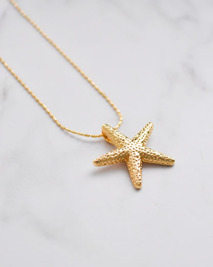 Collar Estrella de Mar Bañado en Oro
