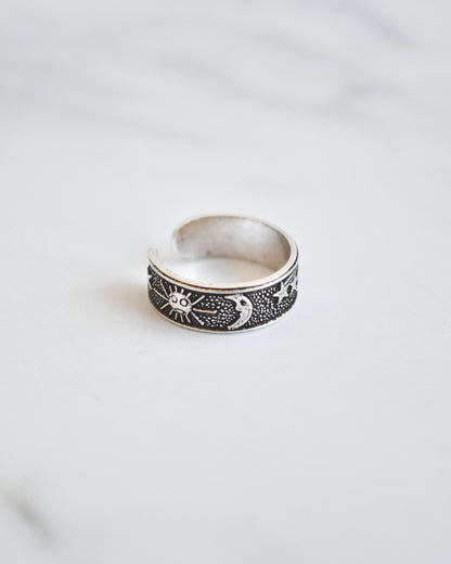 Midi Sol, Luna y Estrellas Plata 925