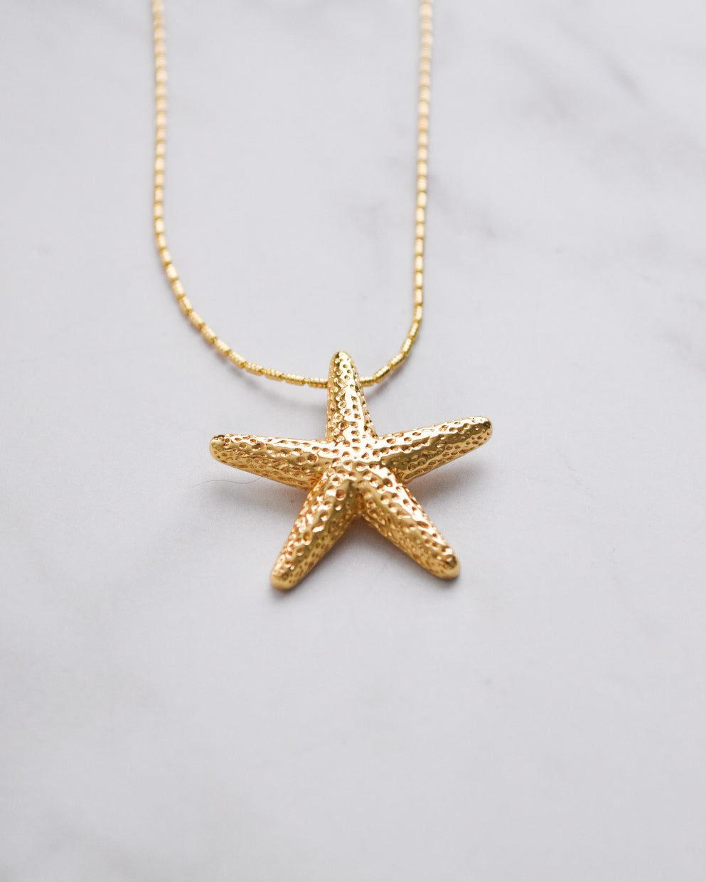 Collar Estrella de Mar Bañado en Oro
