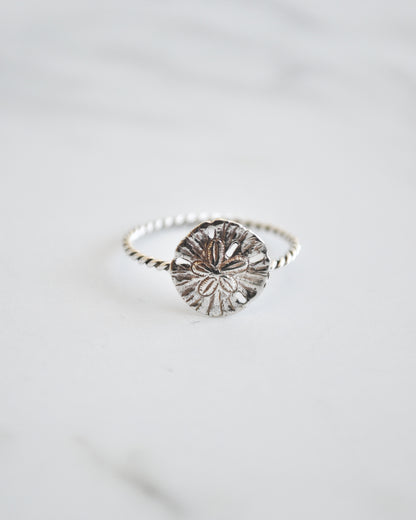 Anillo Dólar de Mar Plata 925 Entorchado