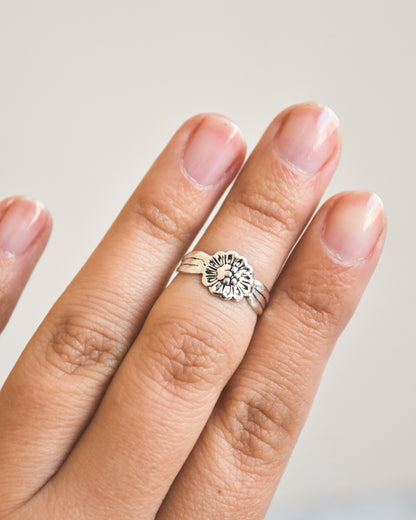 Midi Flor Margarita Plata 925