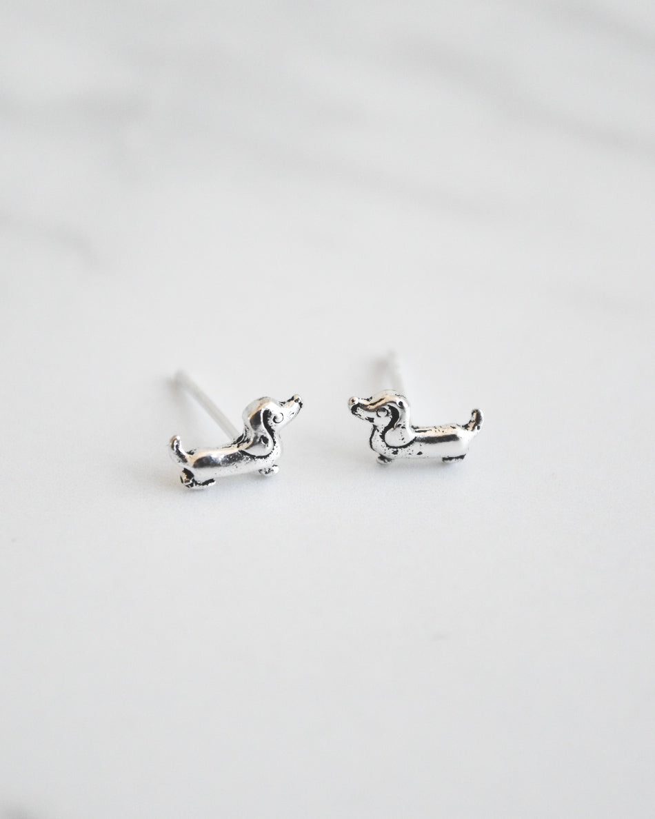 Aros de Plata 925 Perritos Salchicha