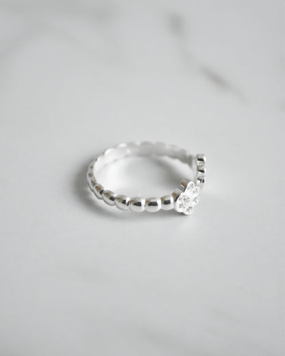 Anillo Huellitas Brillantes – Plata 925 tailandesa