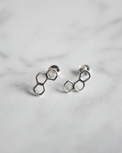 Pack Panal | Aros y collar de plata 925 🐝