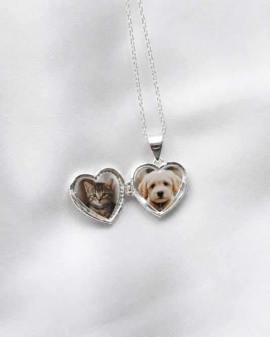 Relicario Corazón Destello Plata 925