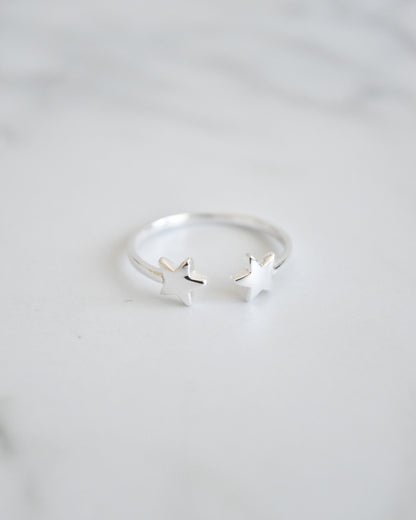 Anillo Estrellas Abiertas Plata 925