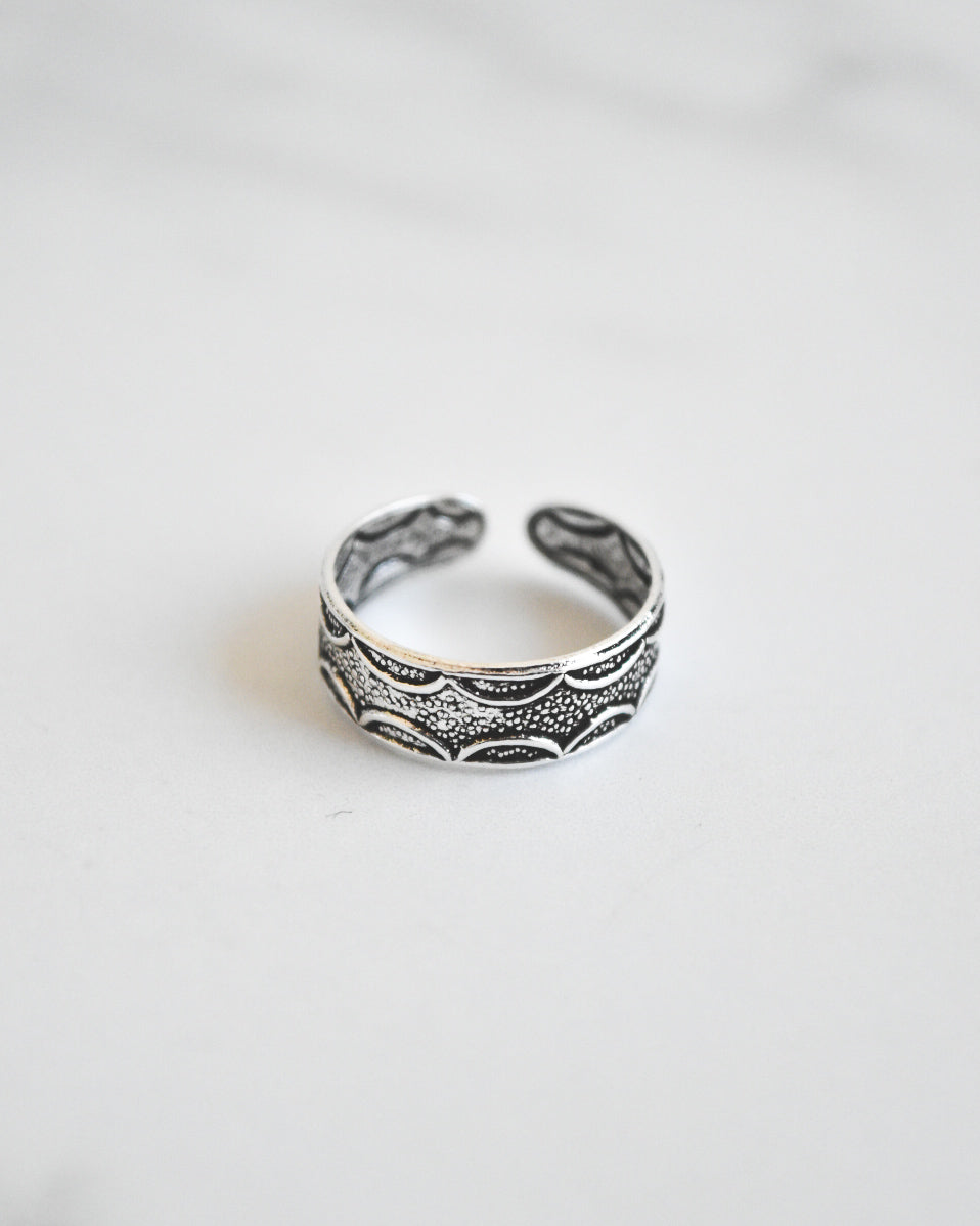 Midi con Textura Étnica Plata 925