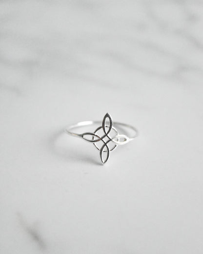 Anillo Nudo de Brujas Plata 925